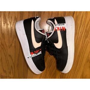 Size 7 - Nike Air Force 1 Low Worldwide Men's Sneakers CK6924-001  Black Crimson